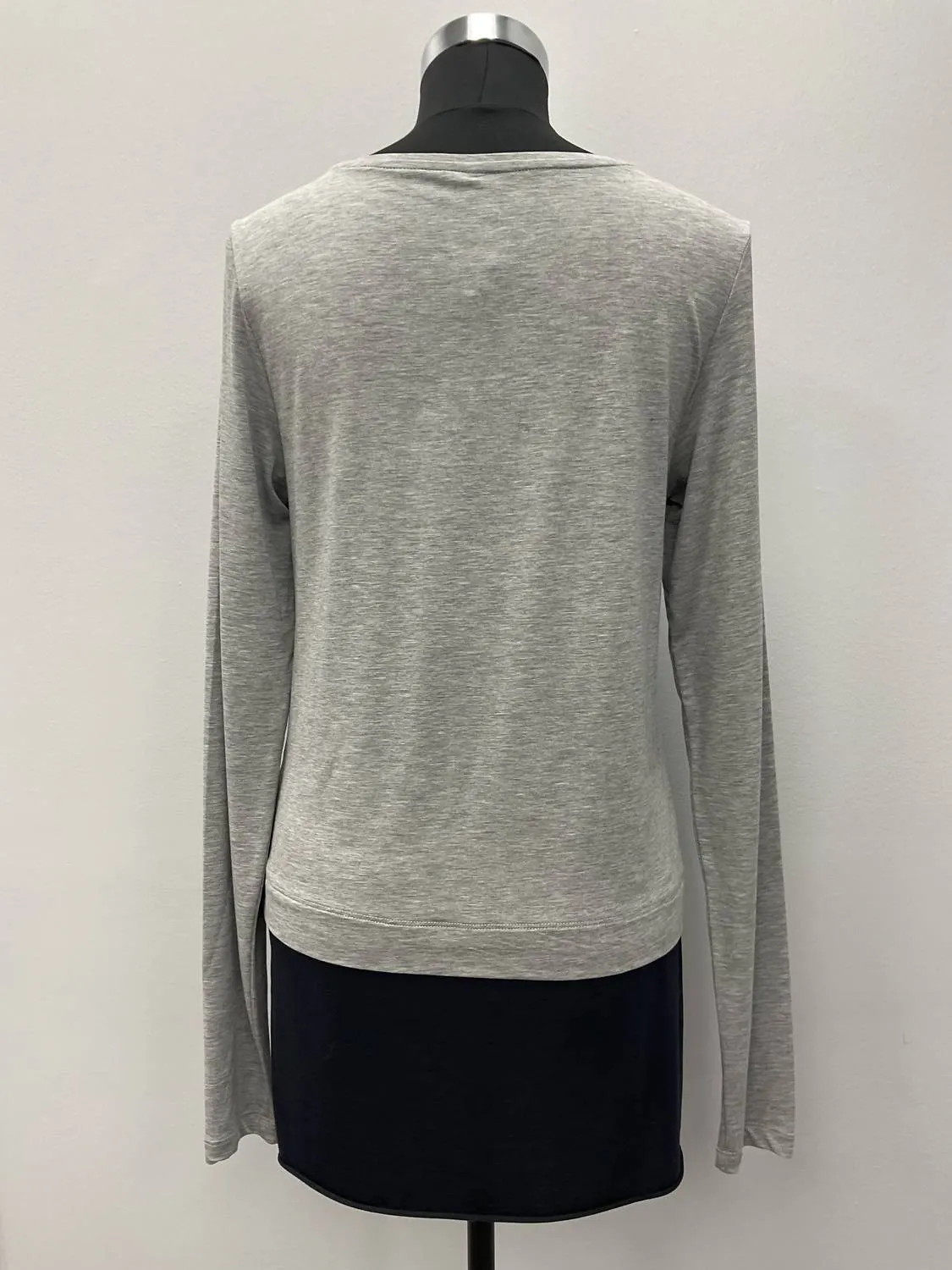 Long Sleeve T-Shirt In Grey/navy