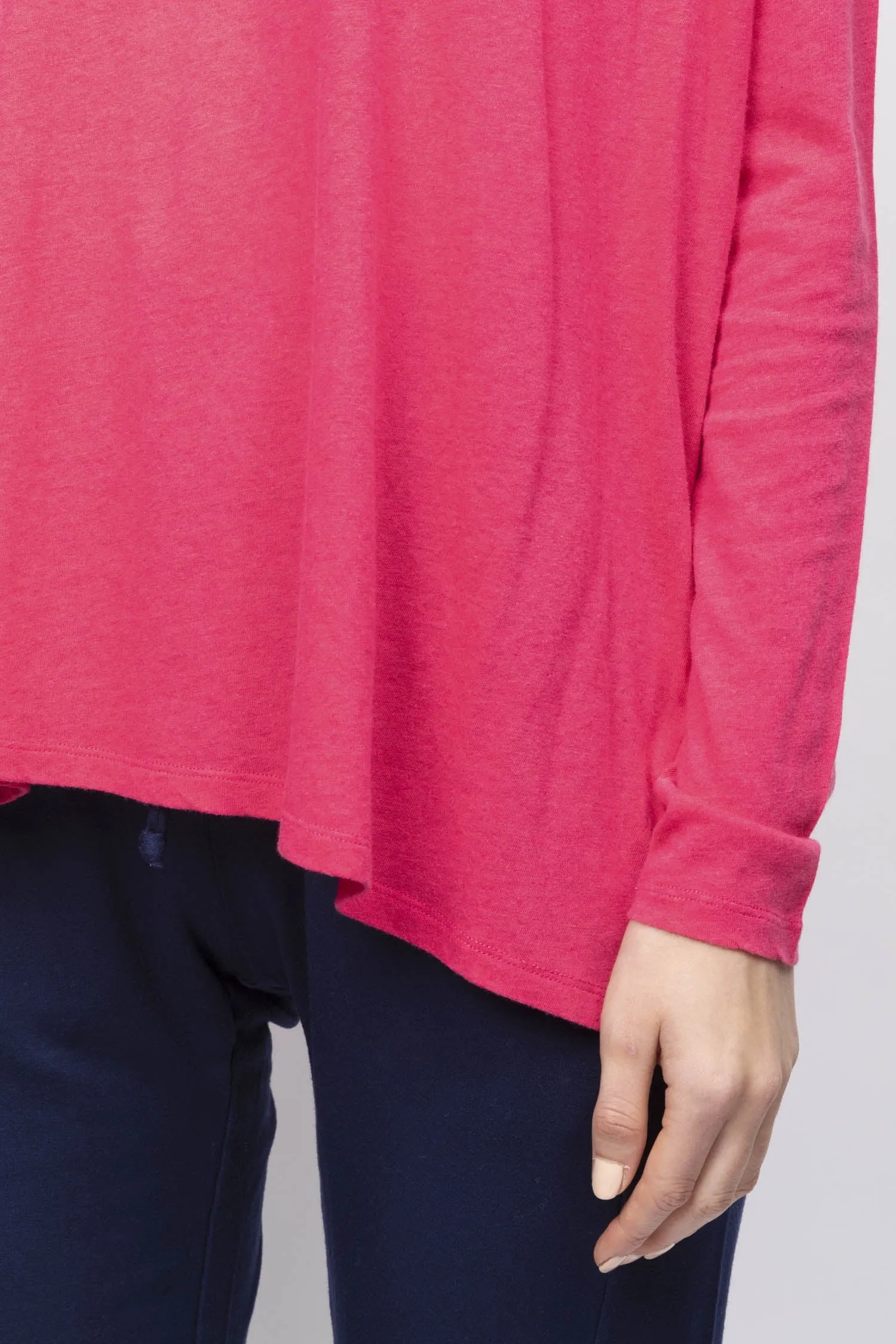 Long Sleeved Cotton And Cashmere T-shirt