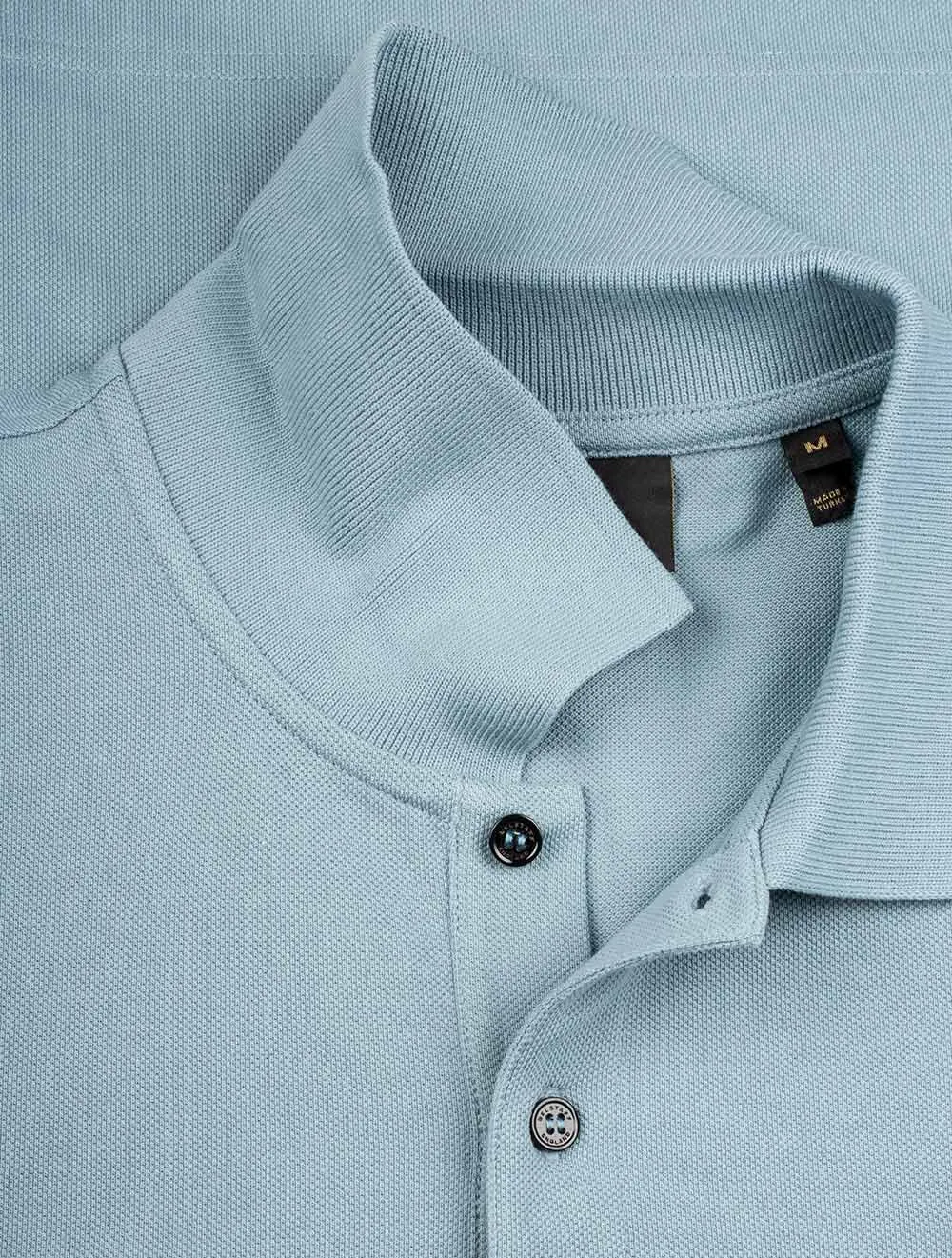 Long Sleeved Polo Arctic Blue