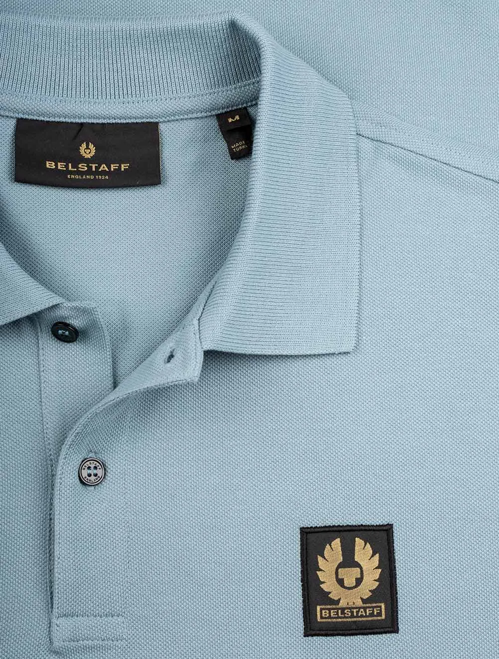 Long Sleeved Polo Arctic Blue
