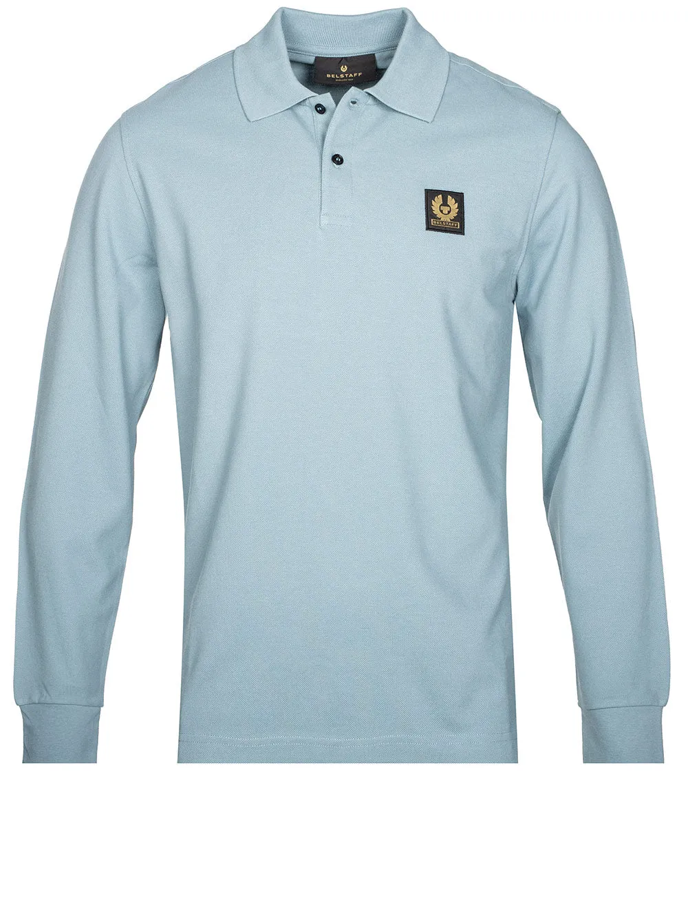 Long Sleeved Polo Arctic Blue