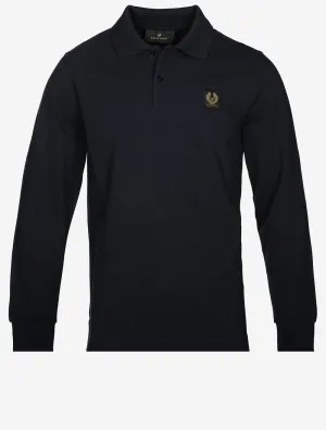 Long Sleeved Polo Dark Ink