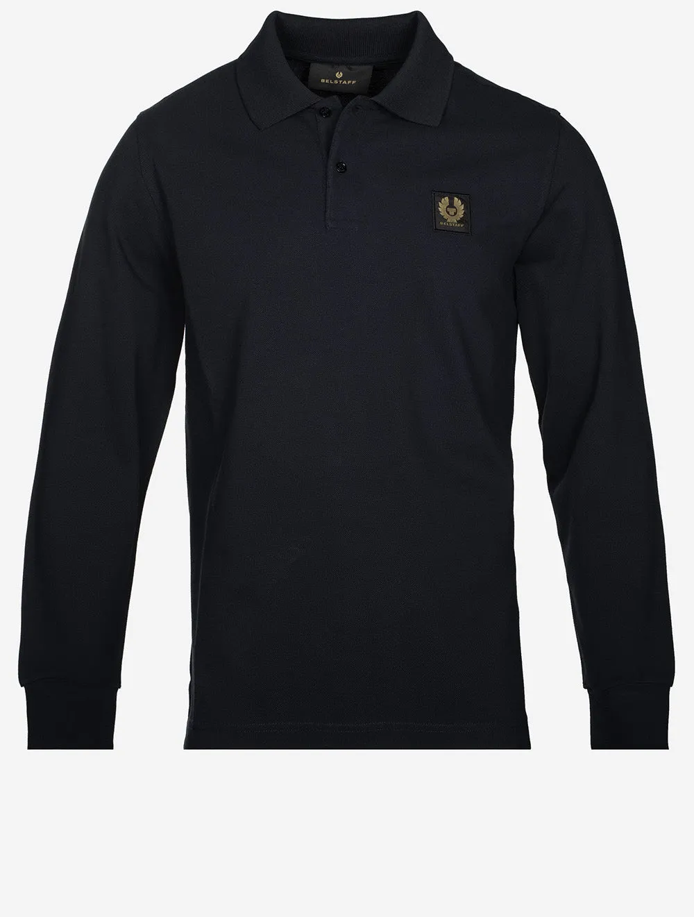 Long Sleeved Polo Dark Ink