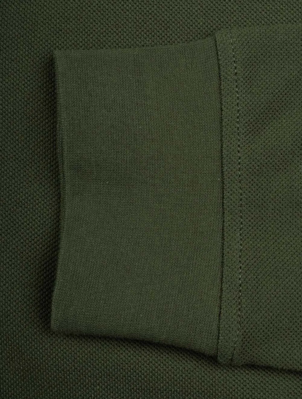 Long Sleeved Polo Tile Green