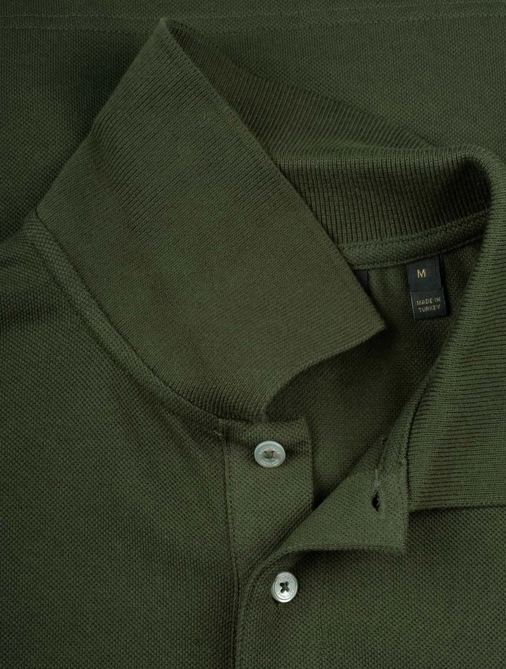 Long Sleeved Polo Tile Green