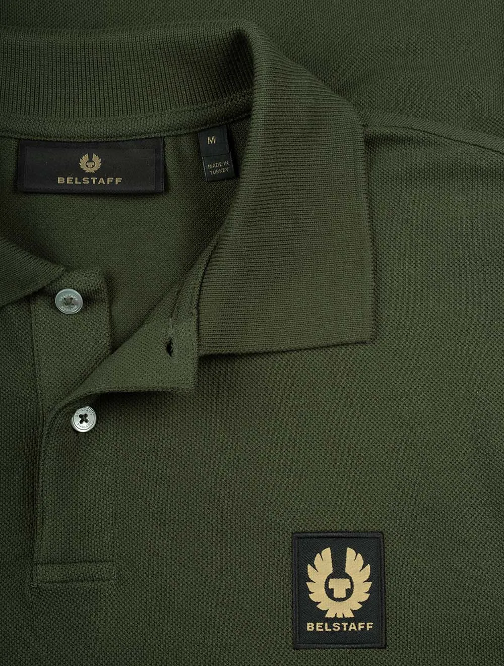 Long Sleeved Polo Tile Green