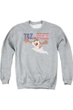 Looney Tunes Taz For Prez 3 Adult Crewneck Sweatshirt