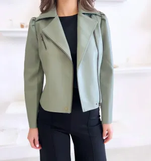 Maeve Moto Jacket In Fern