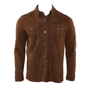 Men's Goat Suede Shirt Jacket