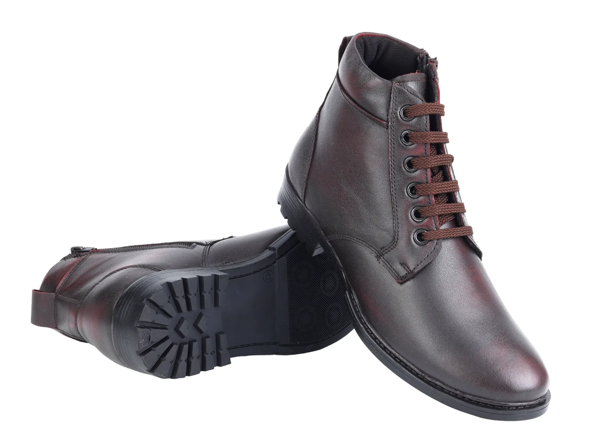 Mens Leather Semi Formal Boot Shoe 996356