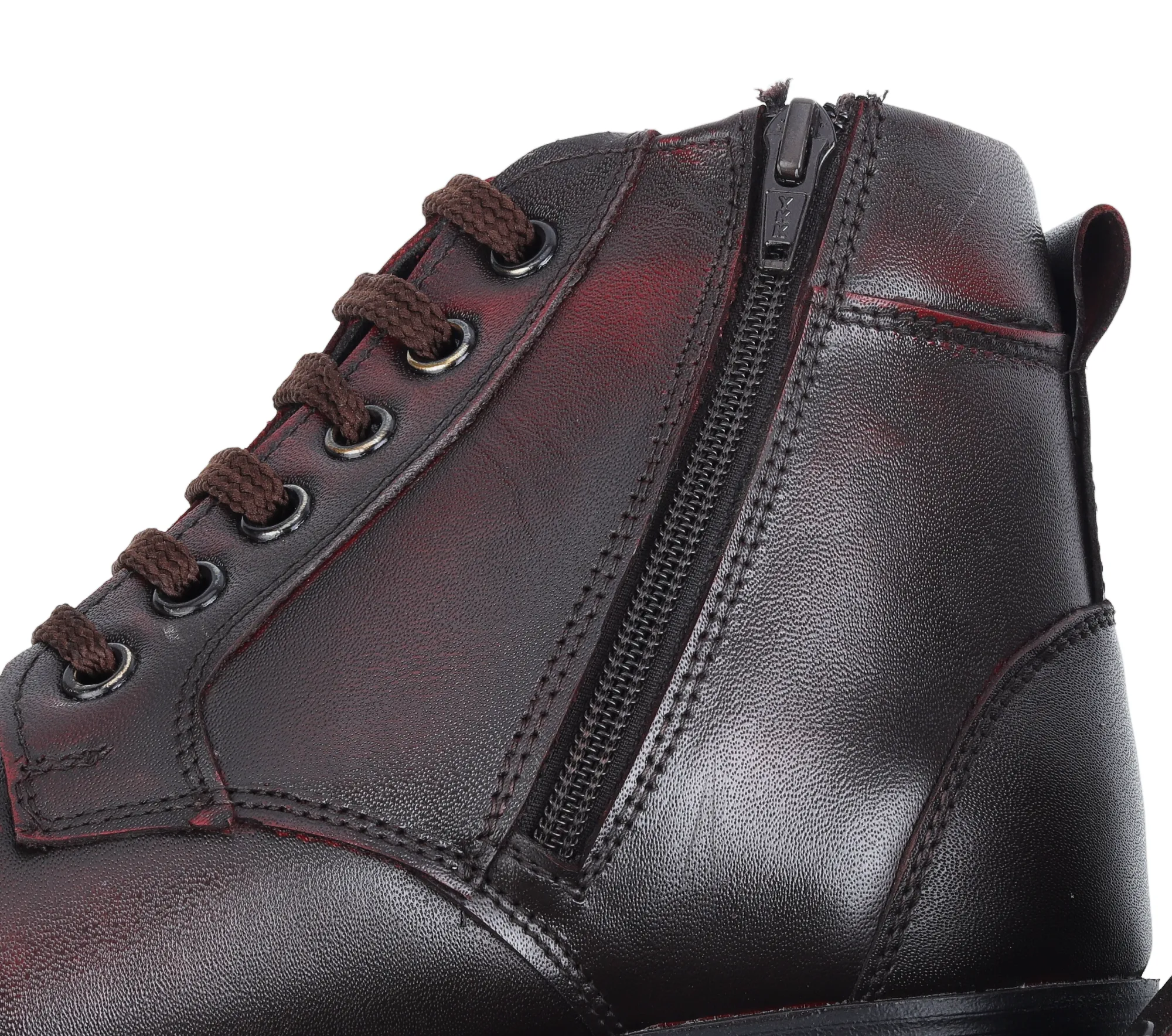 Mens Leather Semi Formal Boot Shoe 996356