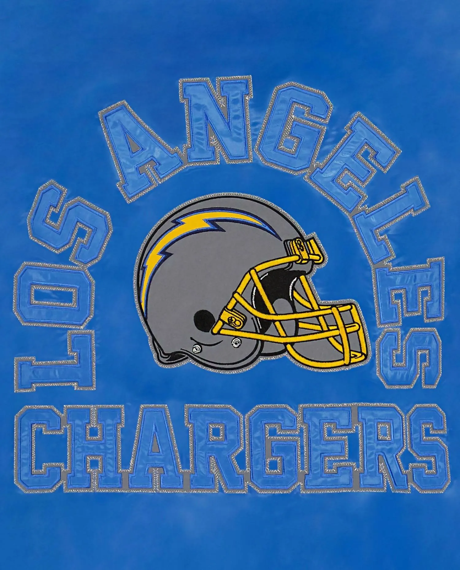 Men's Los Angeles Chargers Varsity Satin Full-Snap Jacket In Light Blue