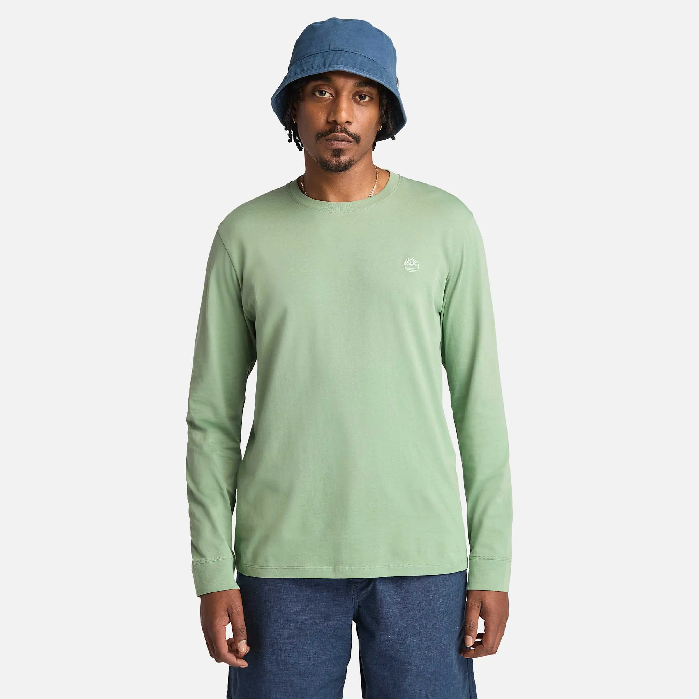 Men's Tree-Logo Long-Sleeve T-Shirt