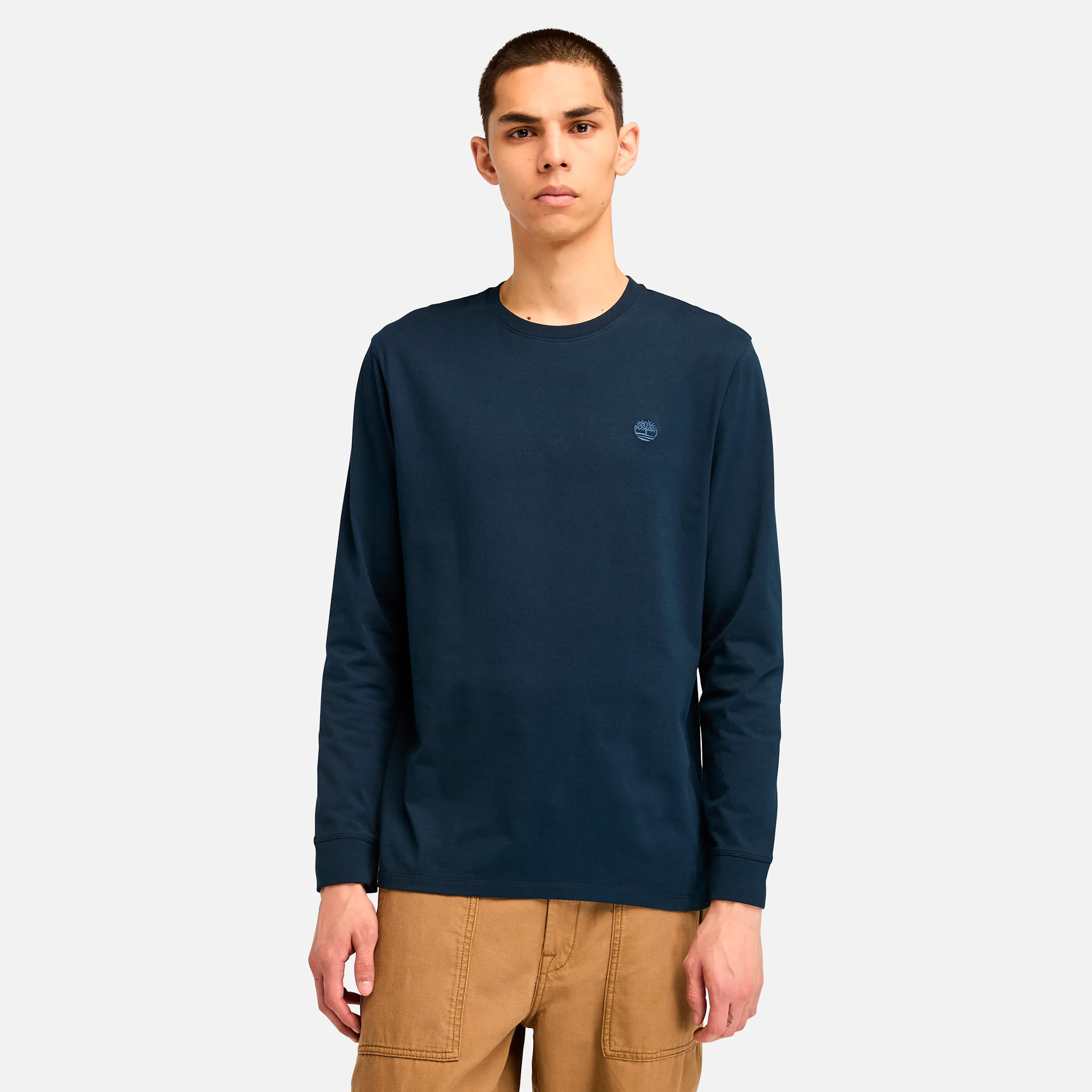 Men's Tree-Logo Long-Sleeve T-Shirt