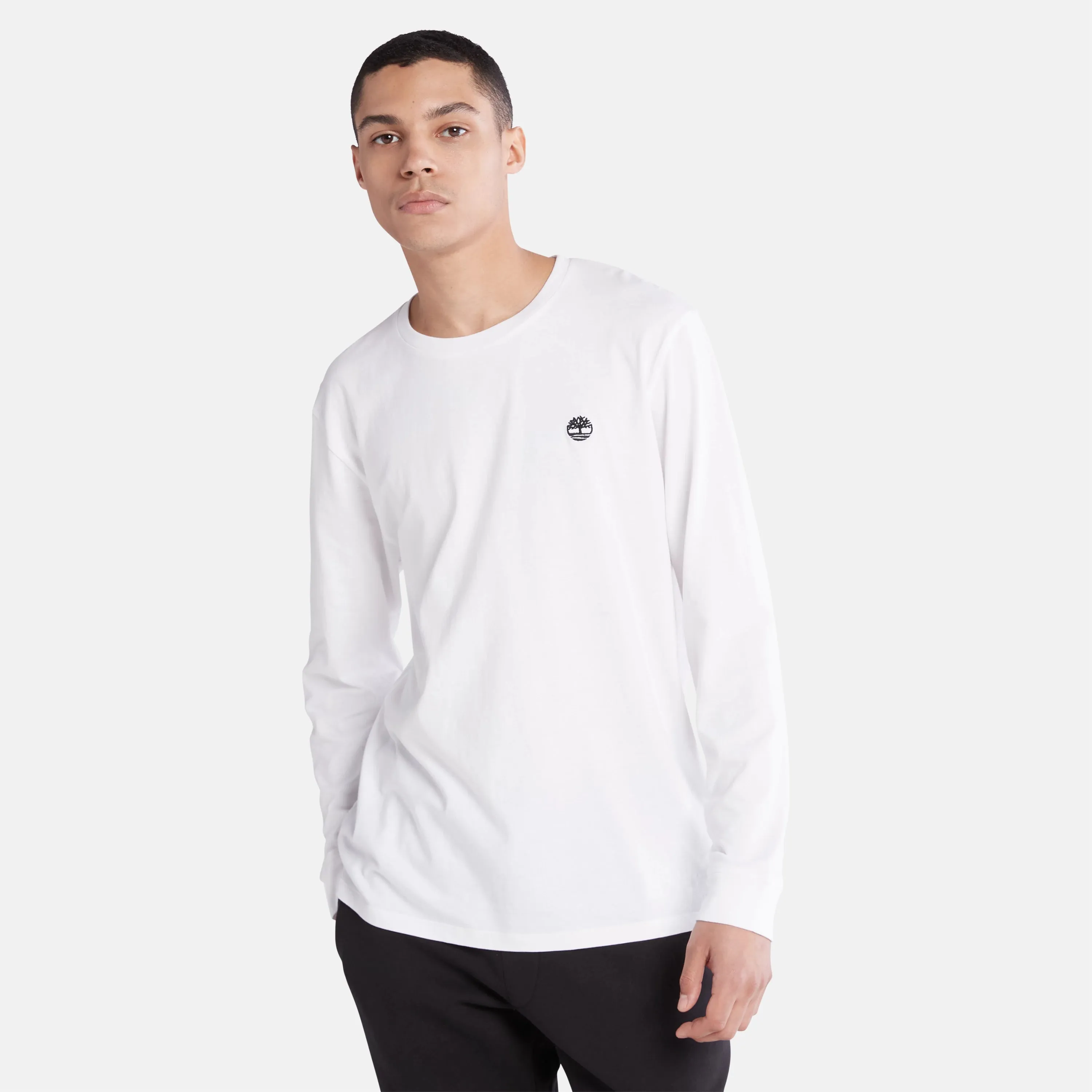Men's Tree-Logo Long-Sleeve T-Shirt