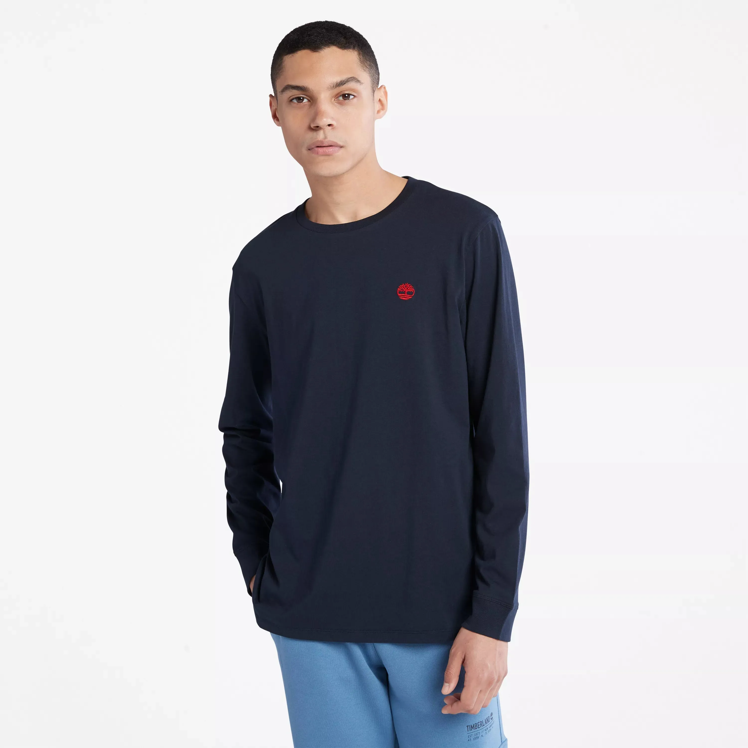 Men's Tree-Logo Long-Sleeve T-Shirt