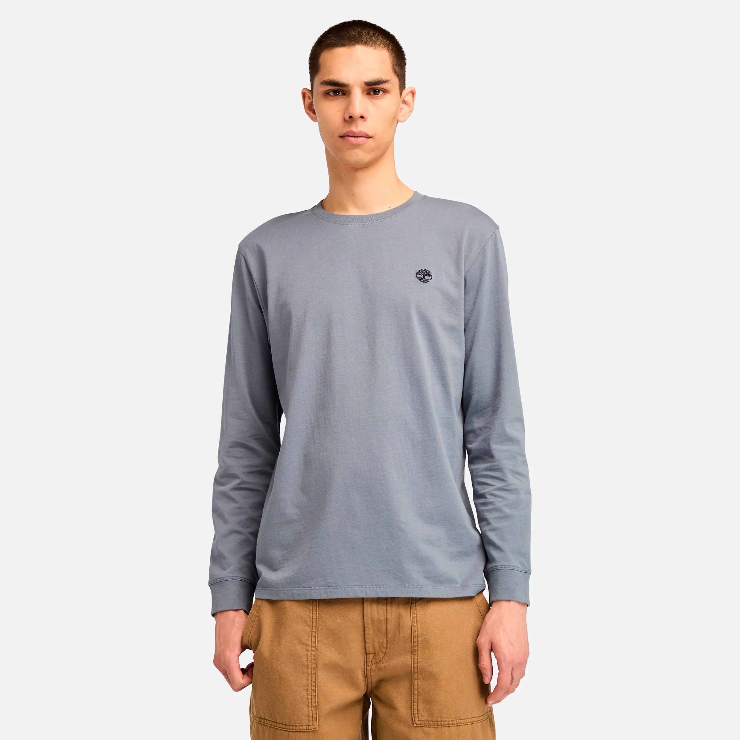 Men's Tree-Logo Long-Sleeve T-Shirt