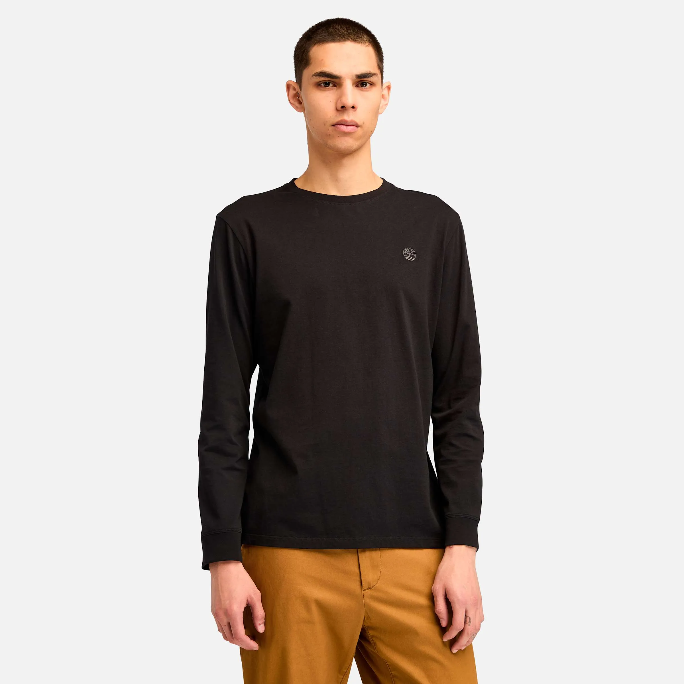 Men's Tree-Logo Long-Sleeve T-Shirt