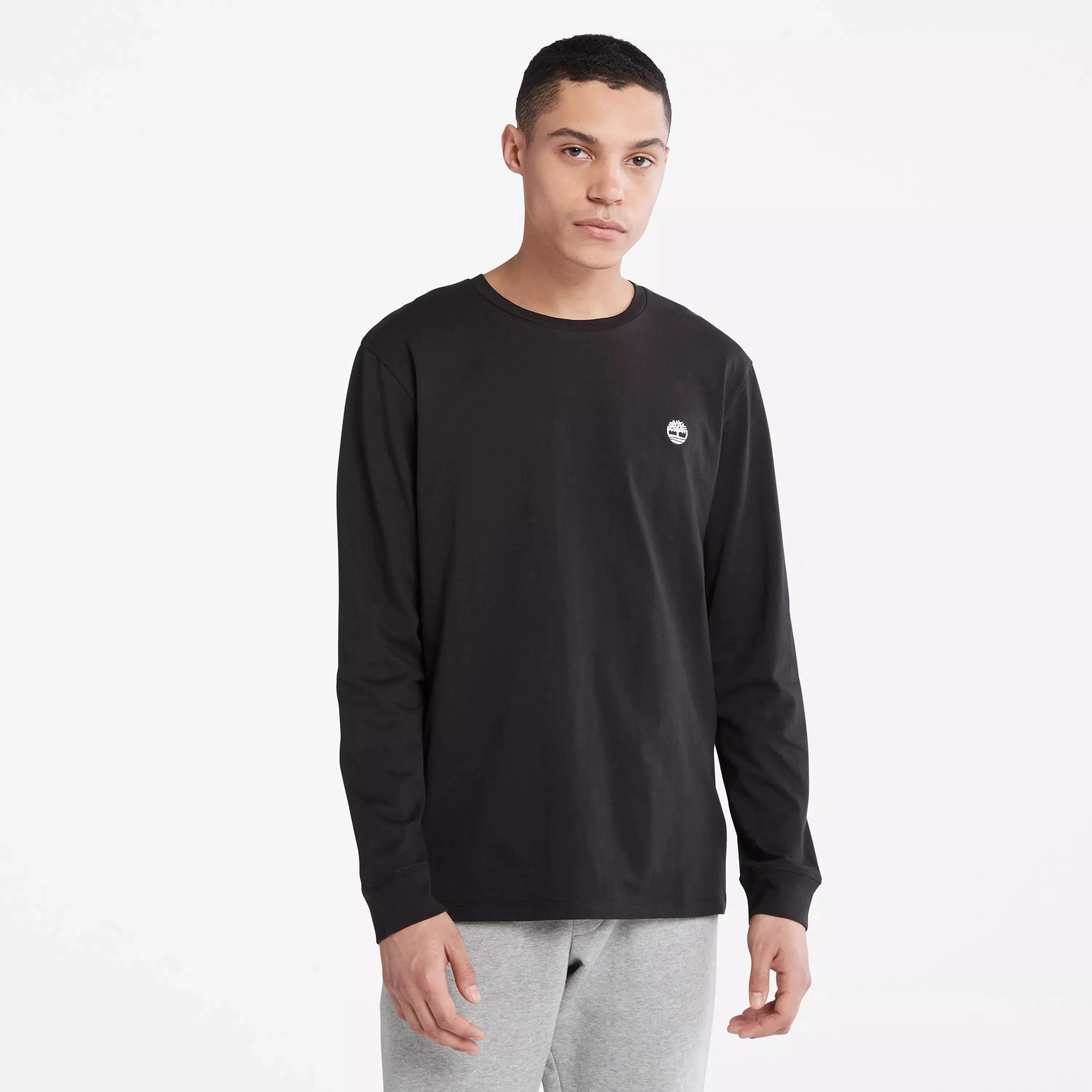 Men's Tree-Logo Long-Sleeve T-Shirt