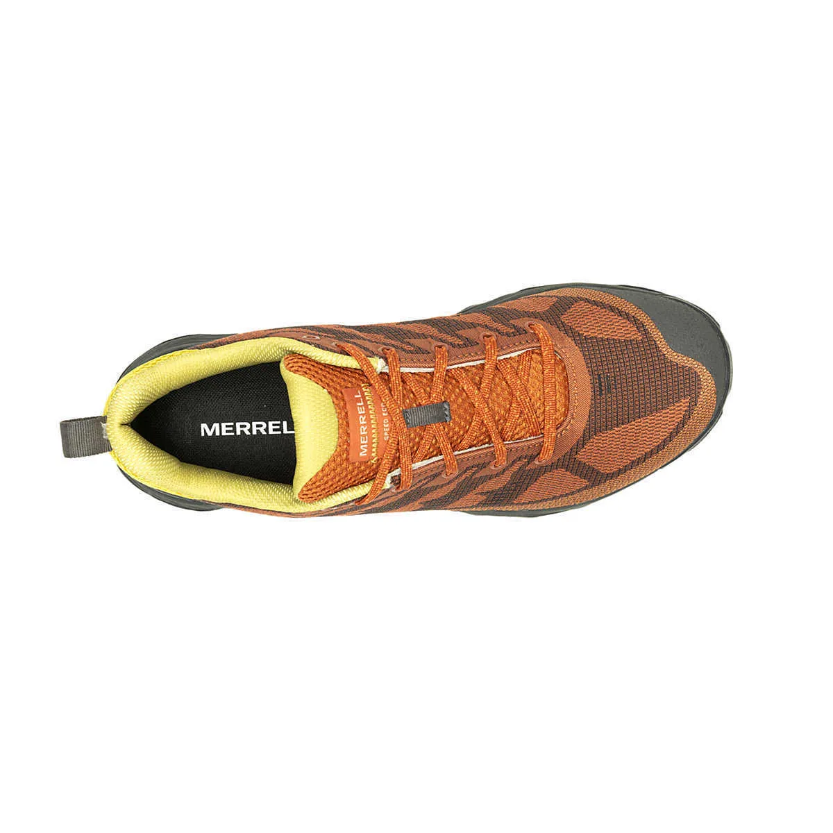 Merrell Speed Eco J037687 Men's Orange Black Jacquard Lace Up Hiking Shoes TF159 (Orange,8.5)
