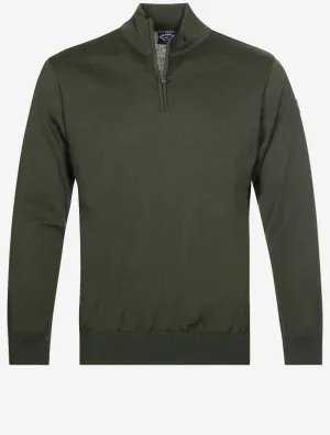Mockneck Half Zip Knitwear Olive