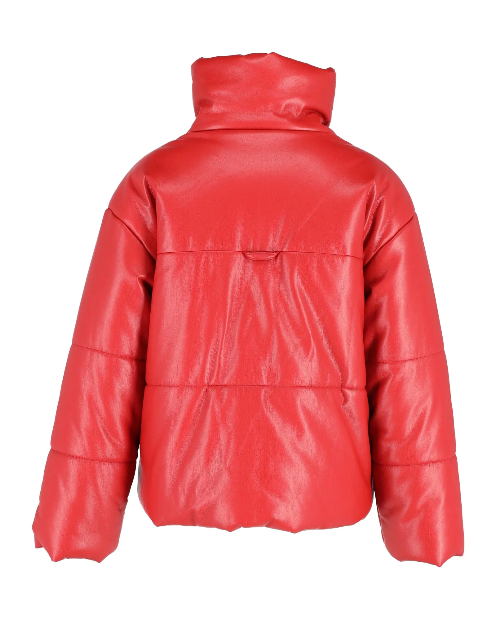 Nanushka Hide Puffer Jacket in Red Okobor Synthetic Leather