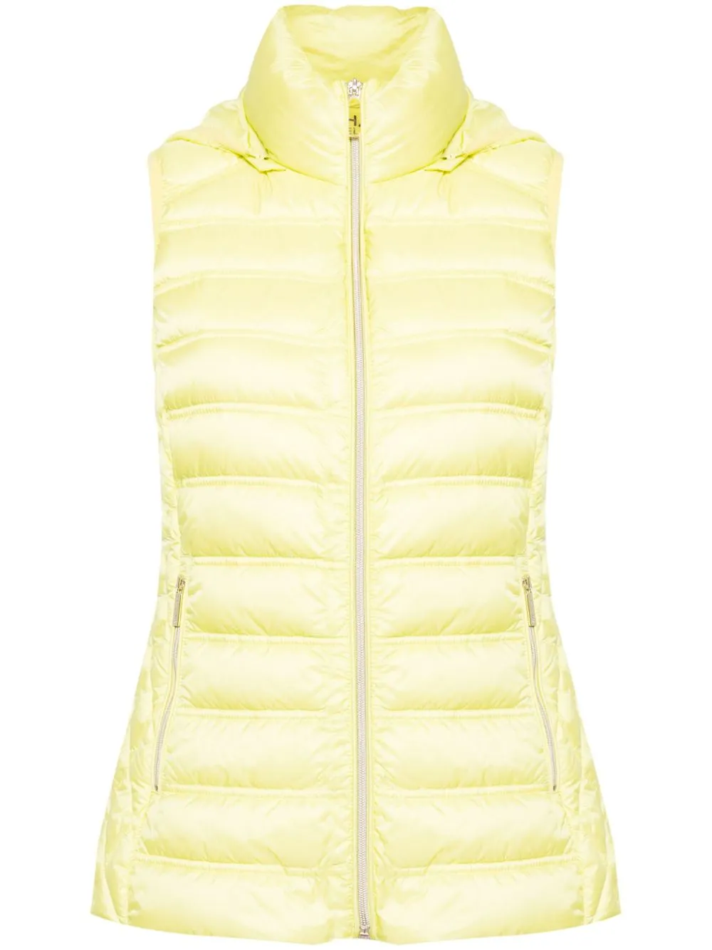 New Michael Michael Kors Women's Limeade Bright Yellow Down Puffer Vest Outerwear
