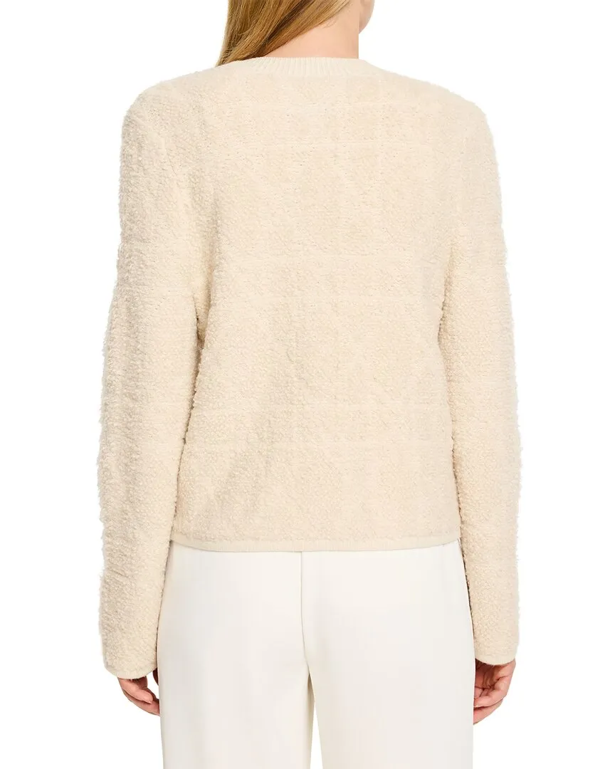 NIC   ZOE Diamond Detail Sherpa Wool-Blend Jacket