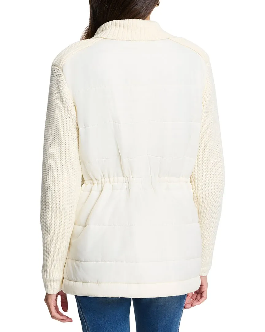NIC ZOE Mix Media Quilted Puffer Jacket