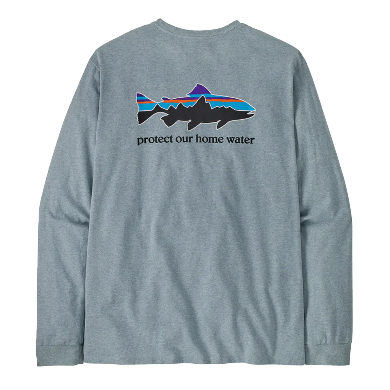 Patagonia L/S Home Water Trout Responsibili-Tee Thermal Blue