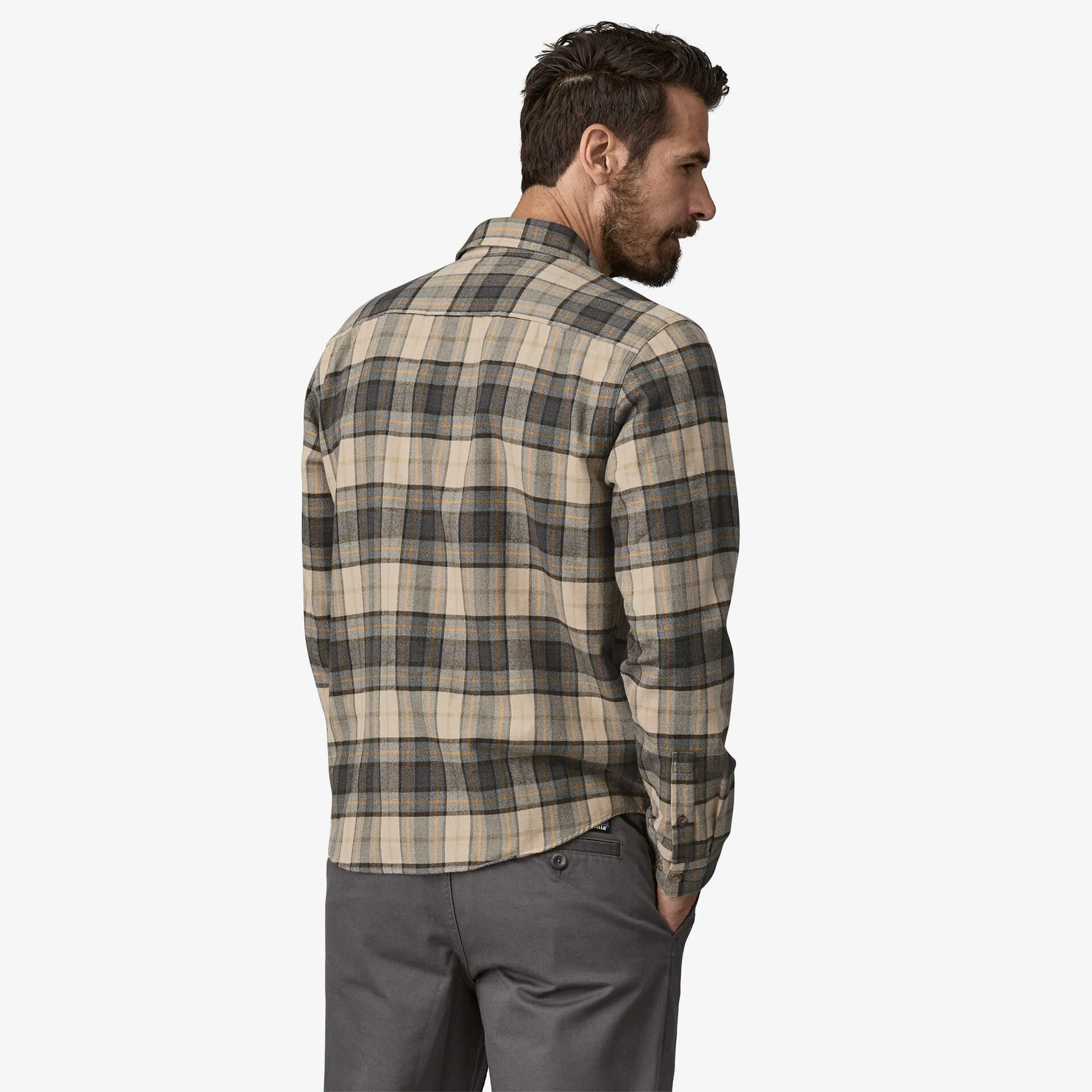 Patagonia LW Fjord Flannel L/S Shirt-Spotter: Forge Grey