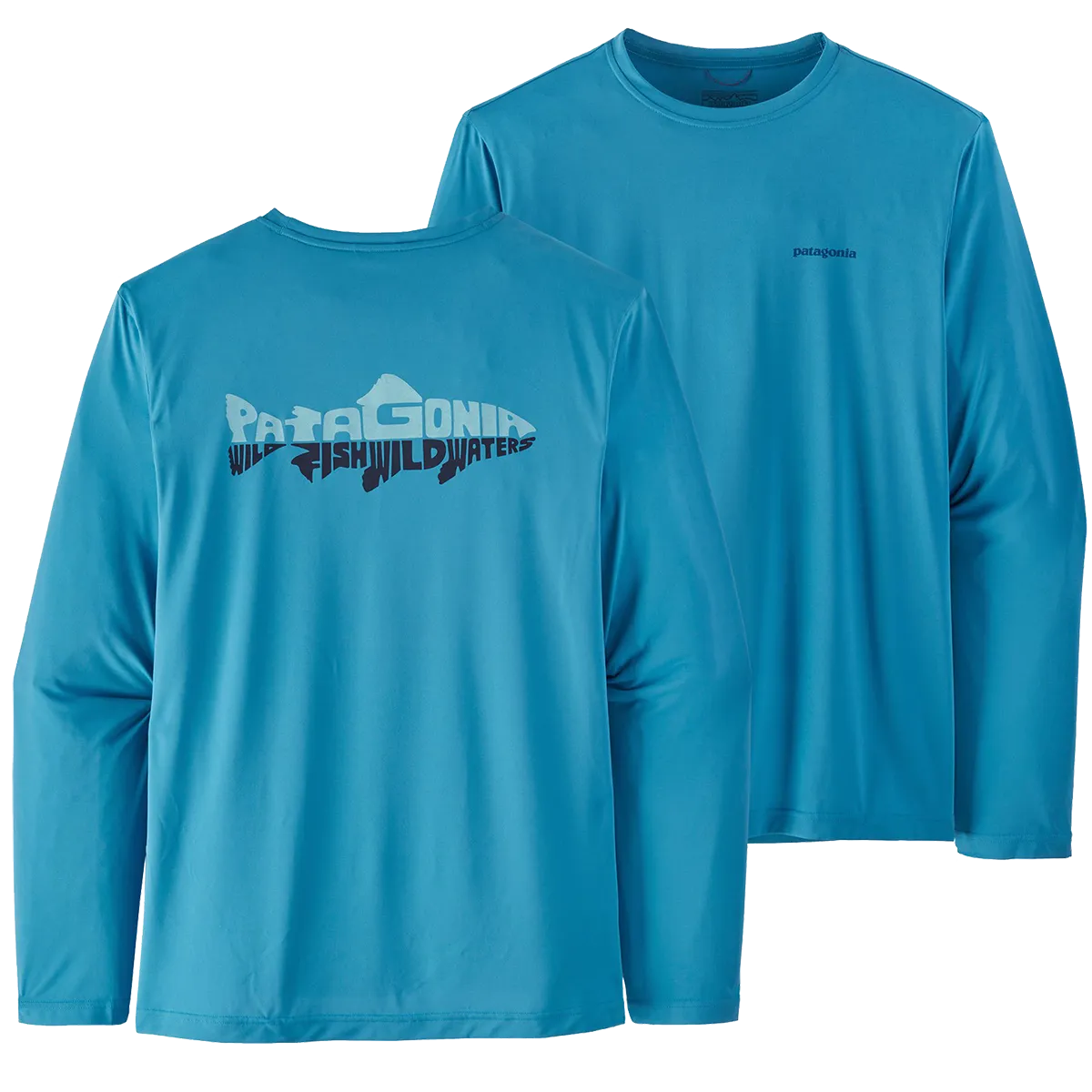 Patagonia Men's Capilene Cool Daily Fish Graphic Long Sleeve