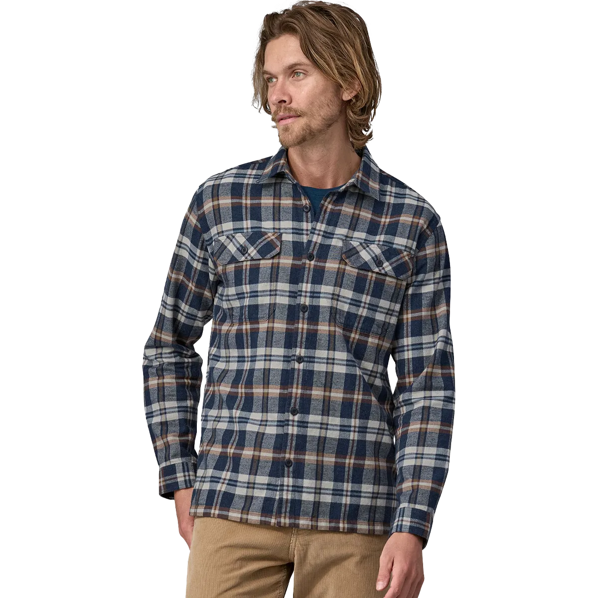 Patagonia Men's Long Sleeve Organic Cotton Fjord Flannel Shirt