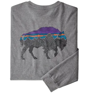 Patagonia Men's Long-Sleeved Back For Good Responsibili-Tee