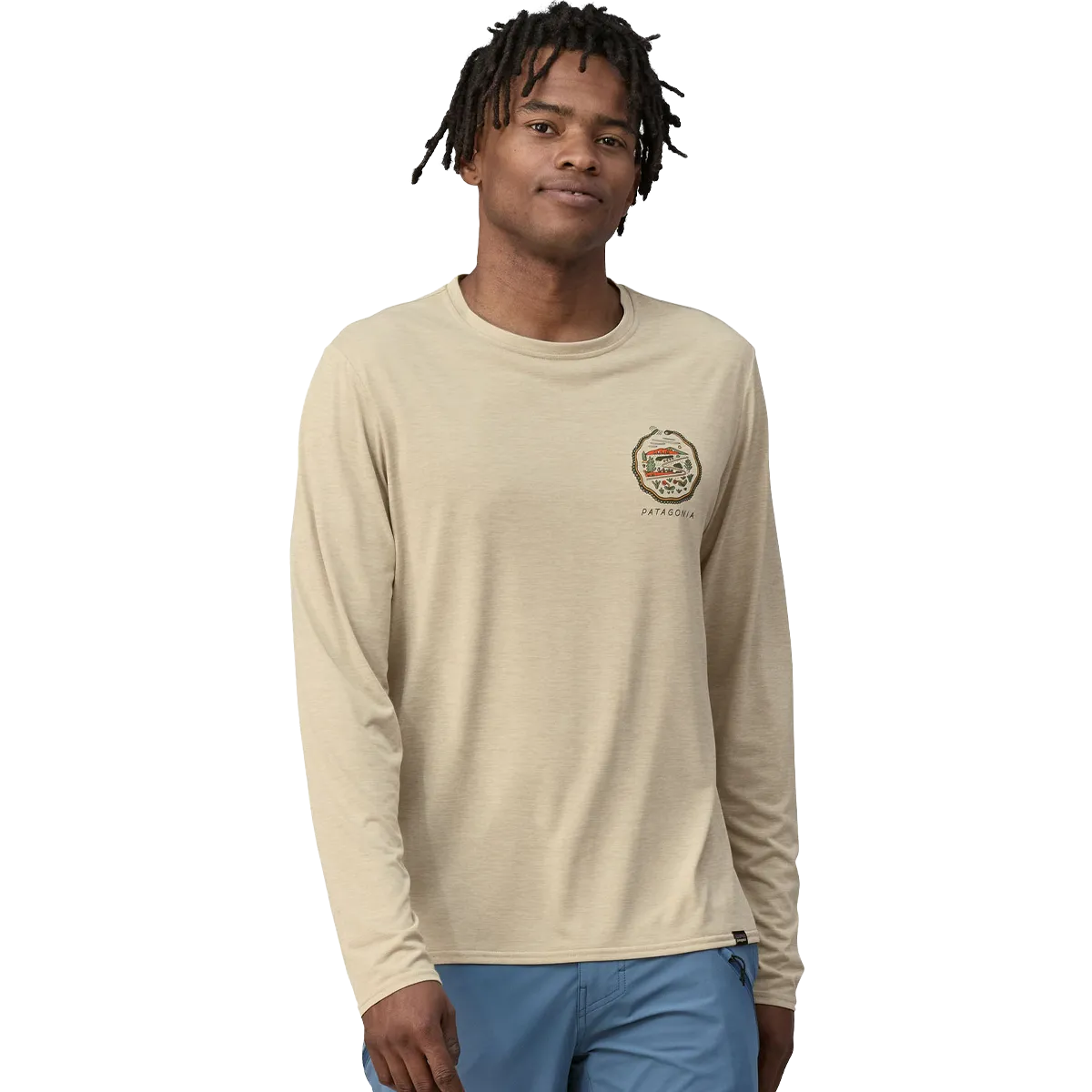 Patagonia Men's Long-Sleeved Capilene Cool Daily Graphic Shirt - Lands