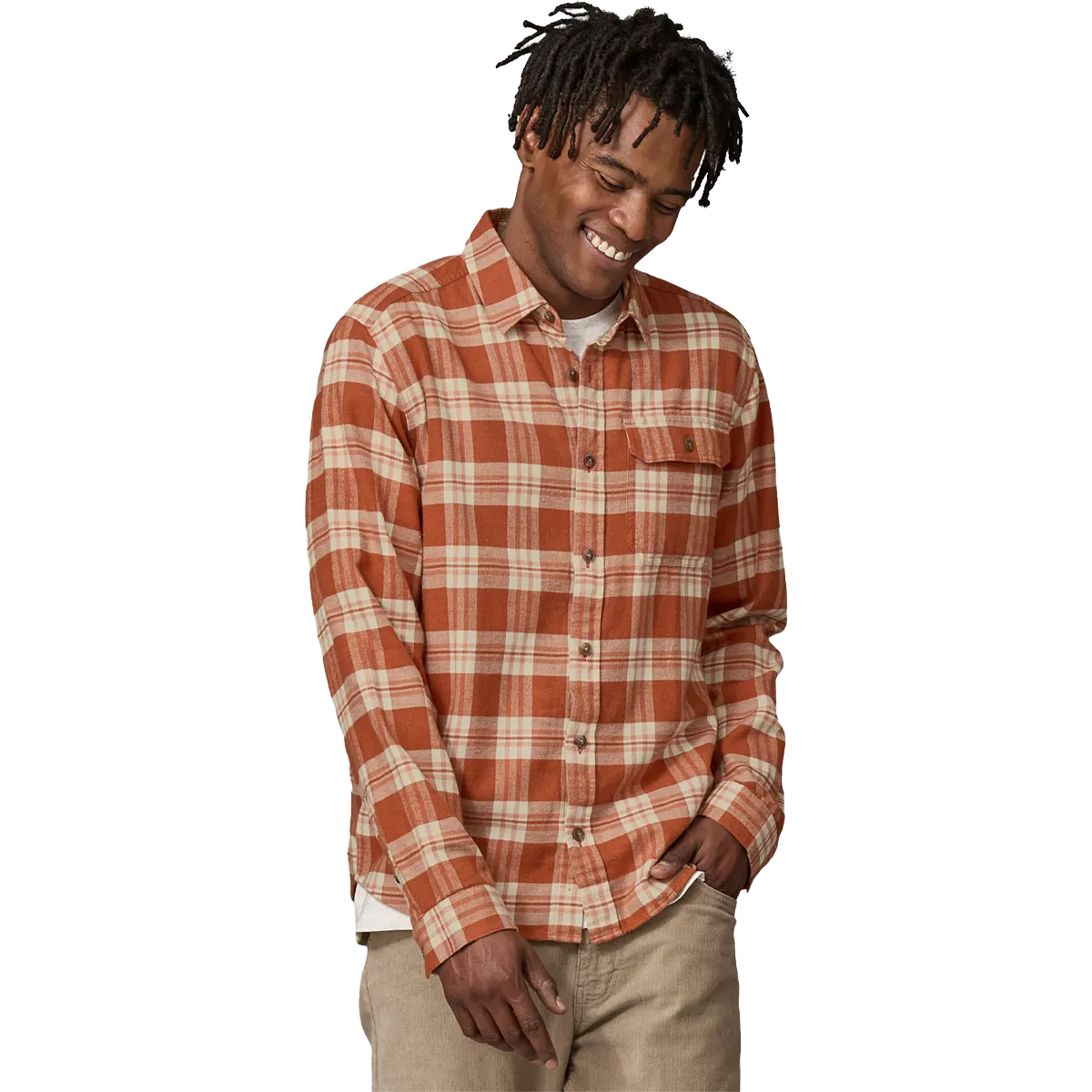 Patagonia Men's Long-Sleeved Lightweight Fjord Flannel Shirt