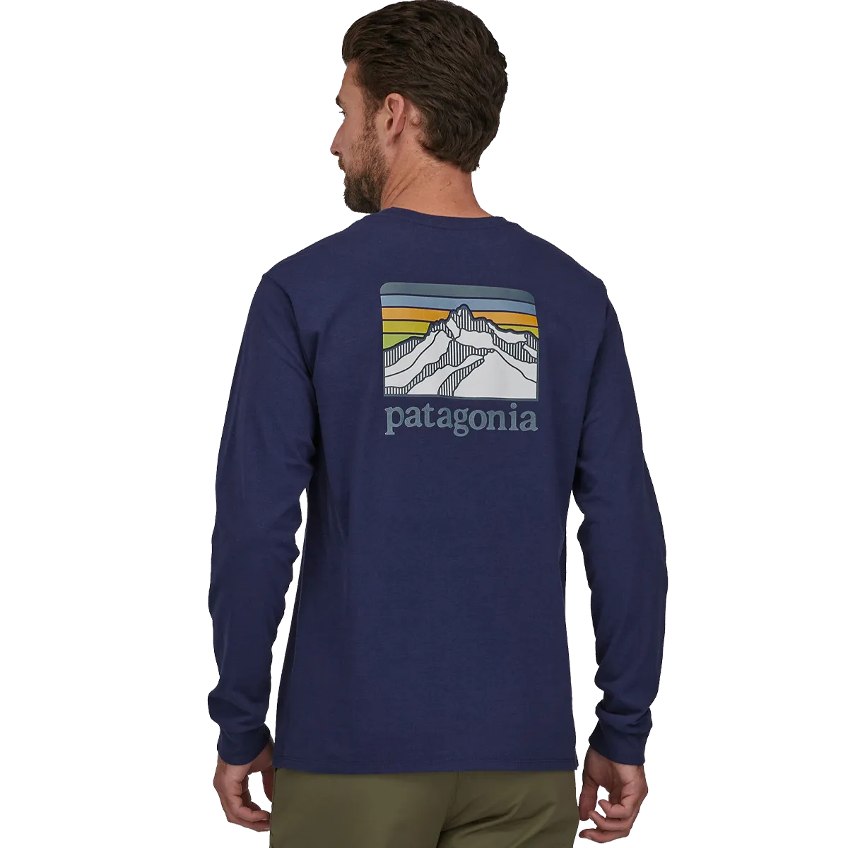 Patagonia Men's Long-Sleeved Line Logo Ridge Responsibili-Tee