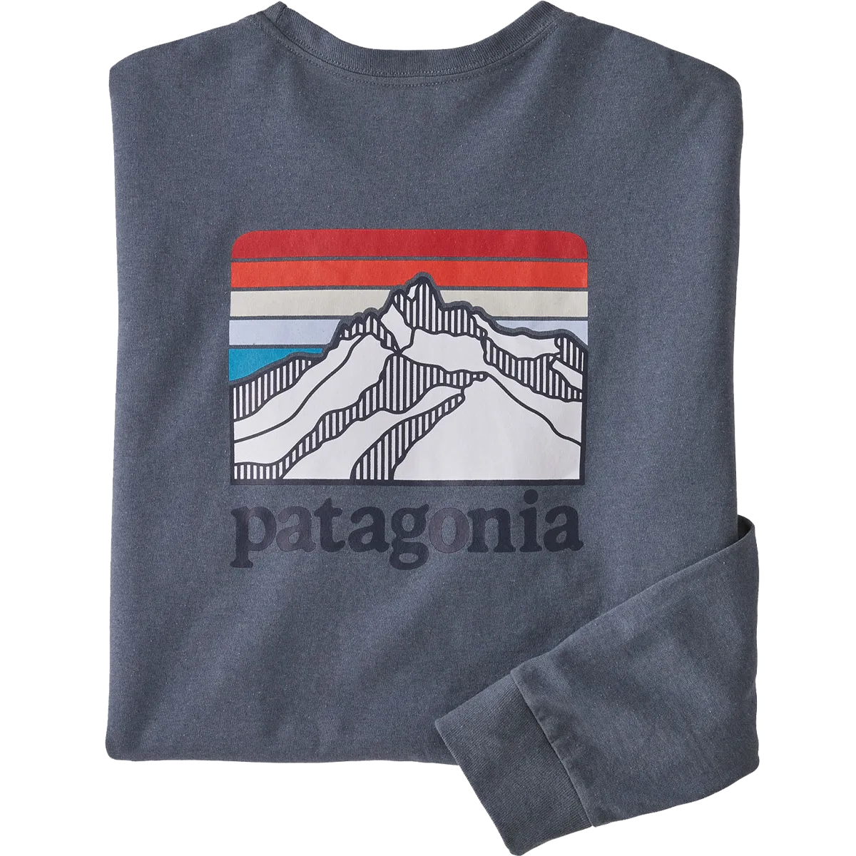 Patagonia Men's Long-Sleeved Line Logo Ridge Responsibili-Tee