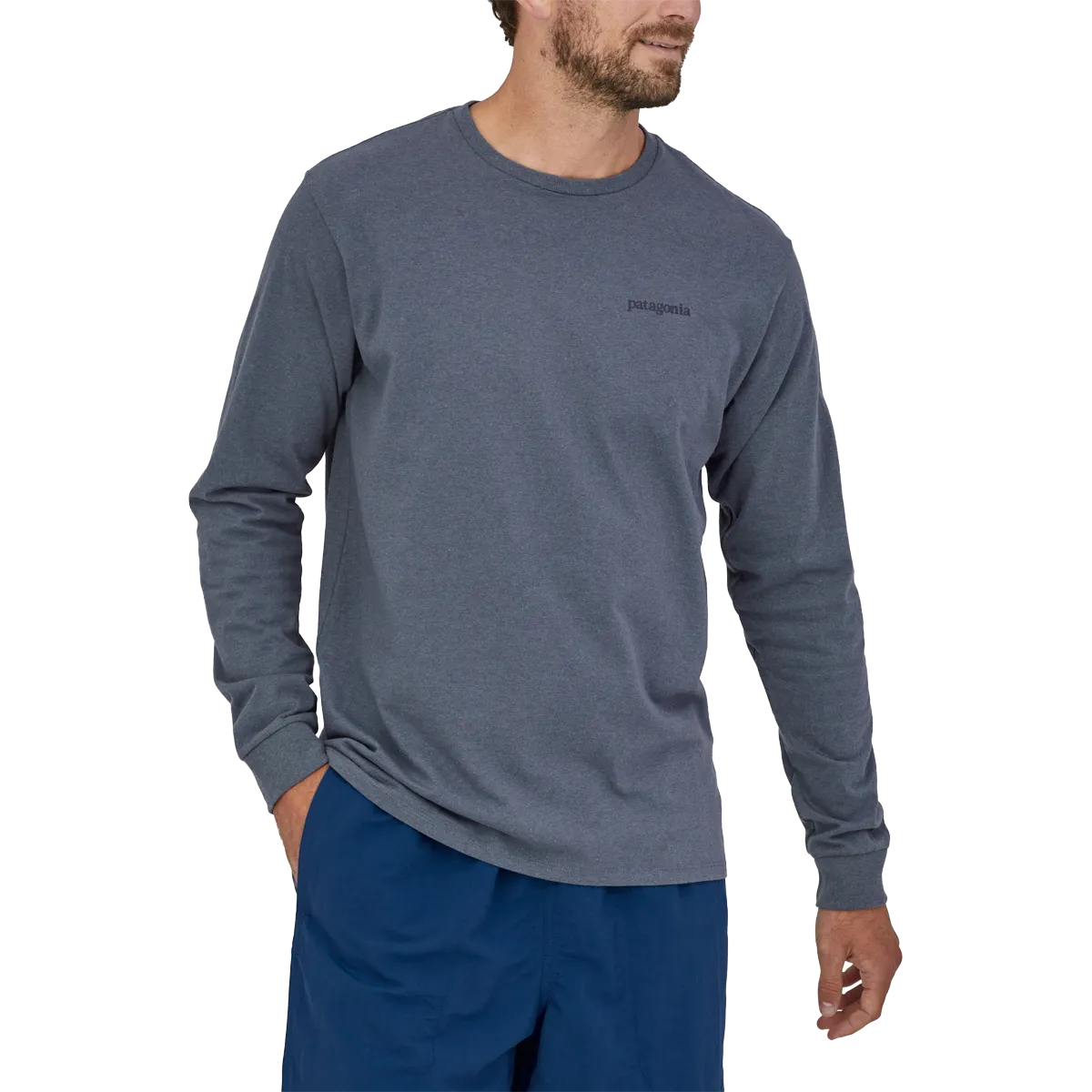 Patagonia Men's Long-Sleeved Line Logo Ridge Responsibili-Tee