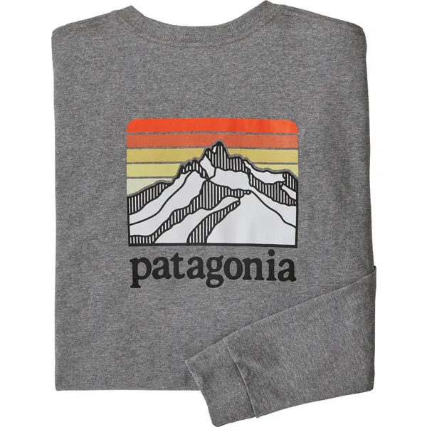 Patagonia Men's Long-Sleeved Line Logo Ridge Responsibili-Tee