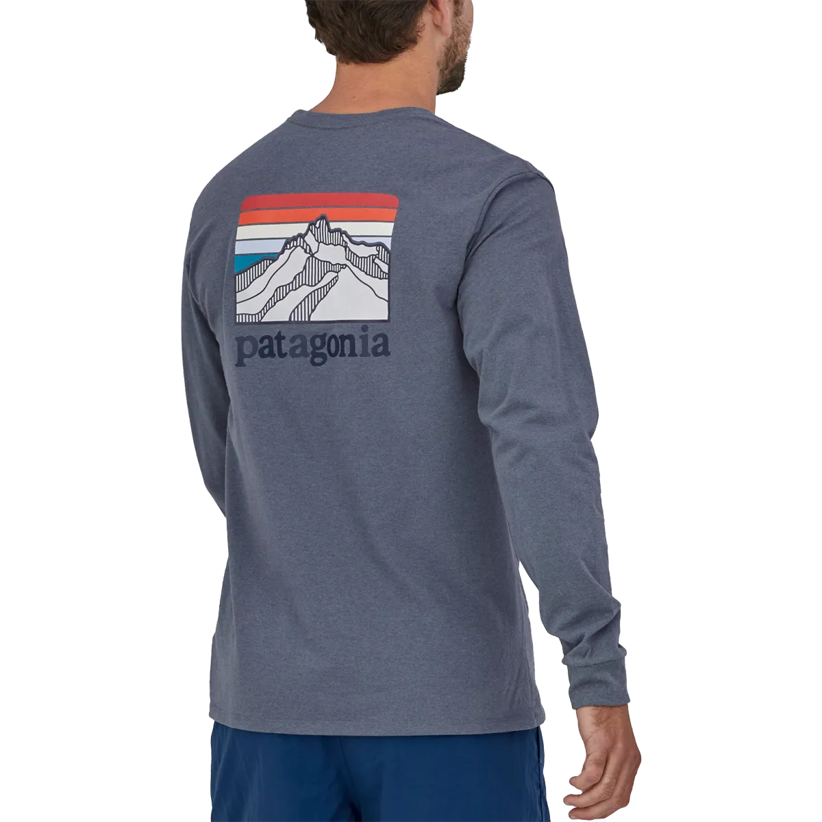 Patagonia Men's Long-Sleeved Line Logo Ridge Responsibili-Tee