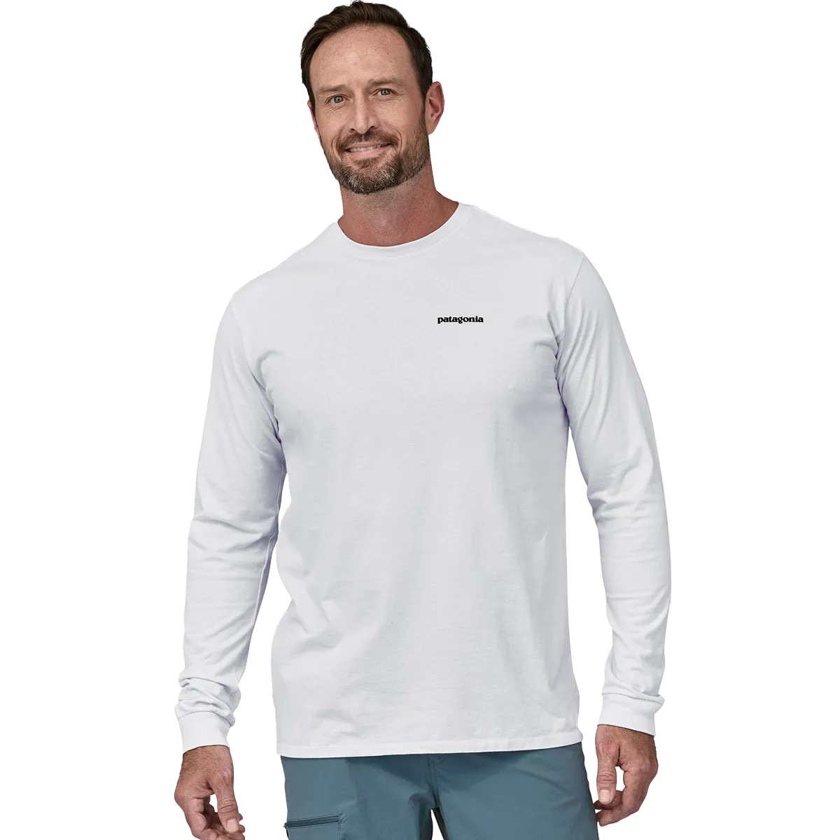 Patagonia Men's Long-Sleeved P-6 Logo Responsibili-Tee