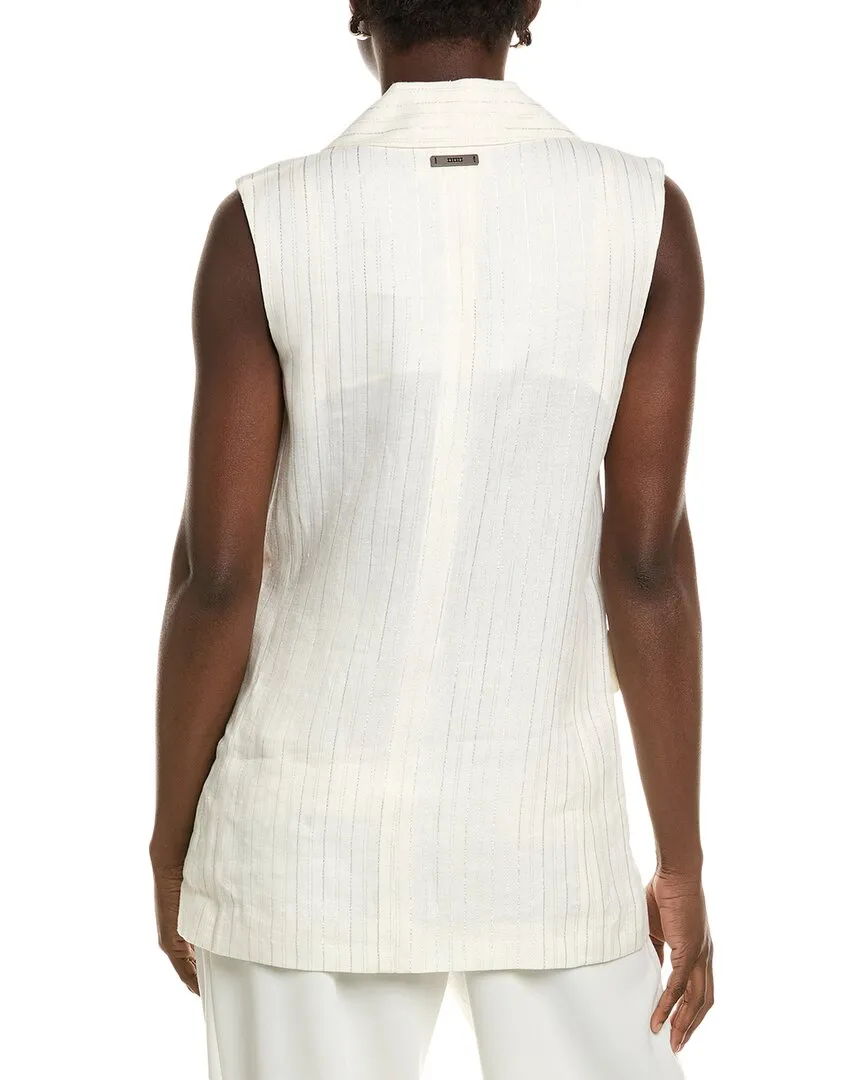 Peserico Linen-Blend Vest