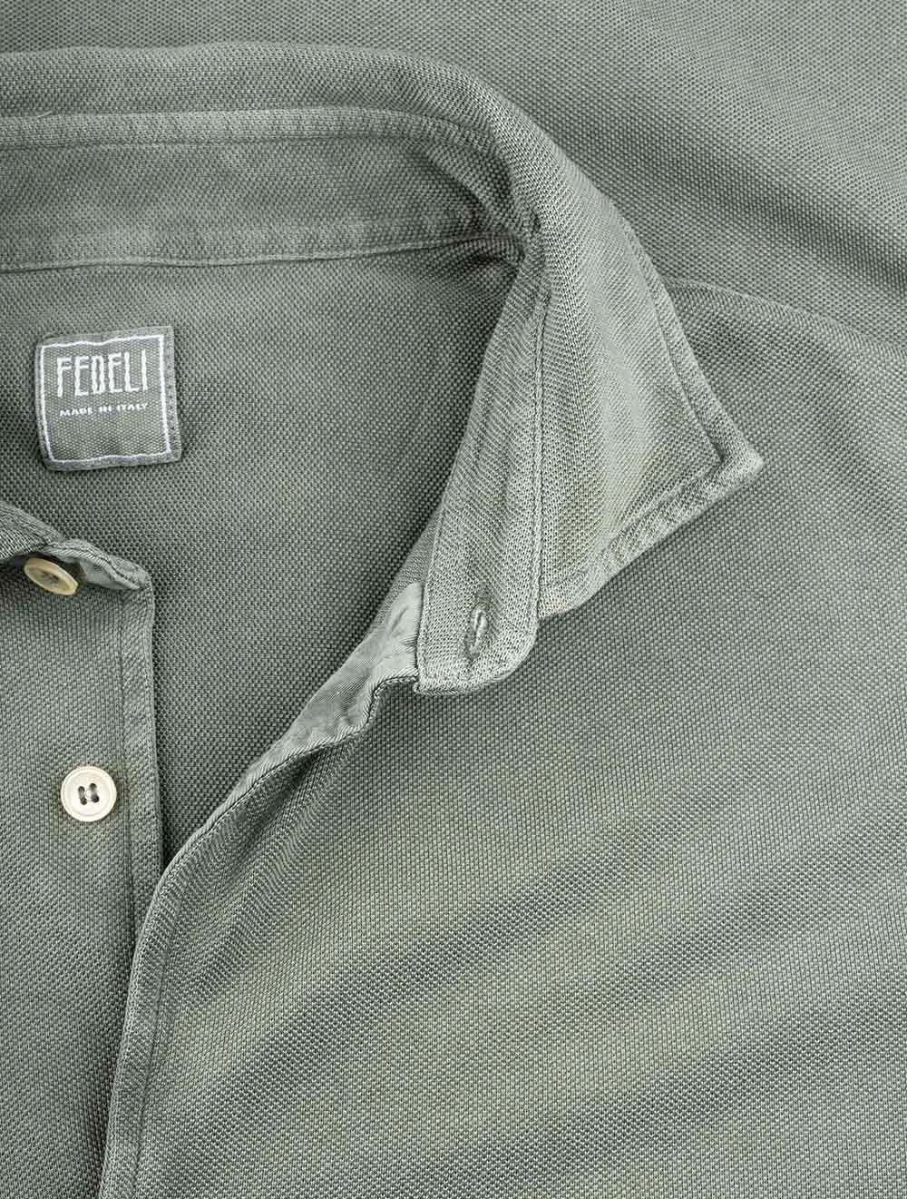 Piquet Giza Knitted Shirt Green