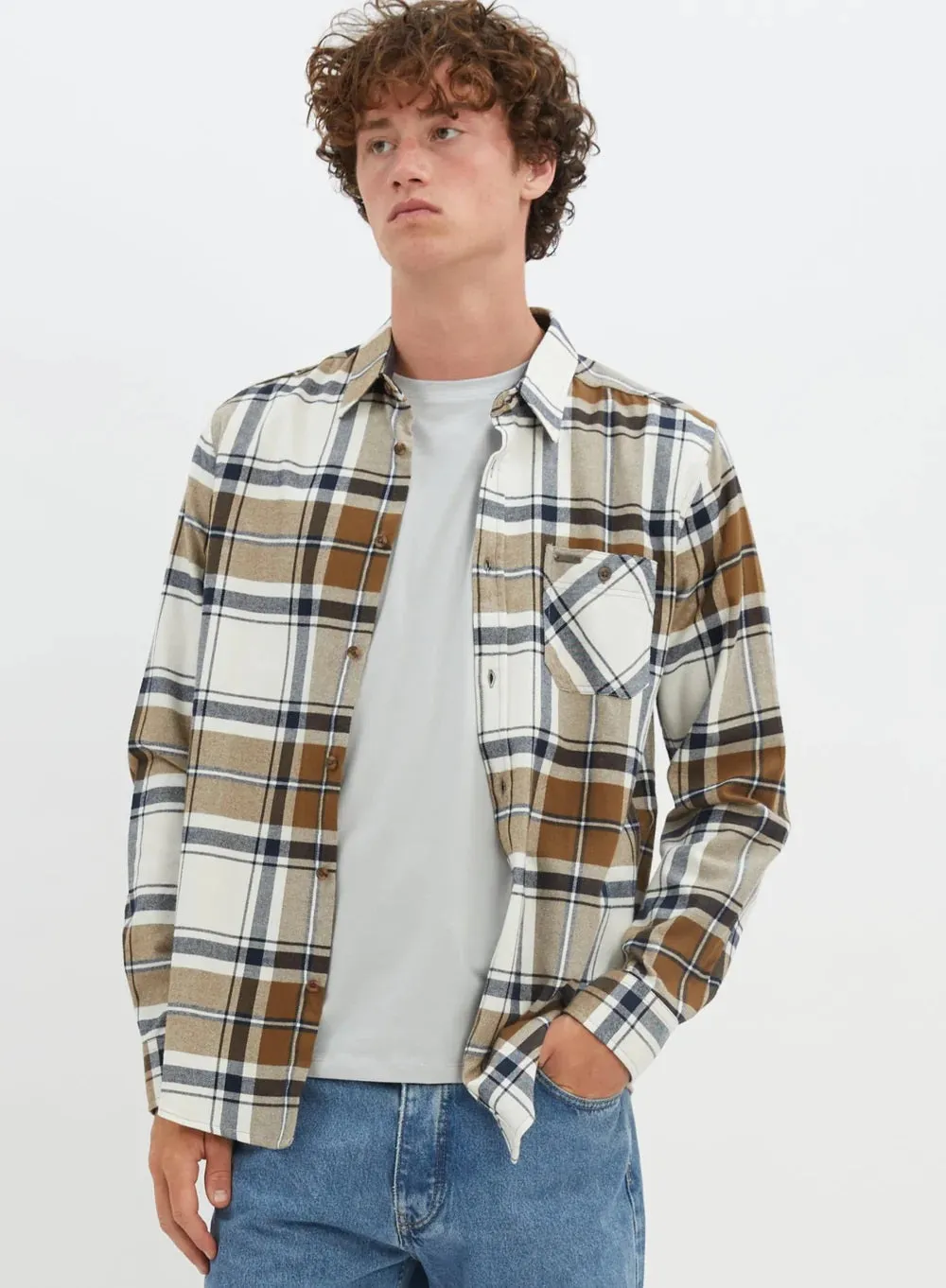 Point Zero Brush Flannel LS