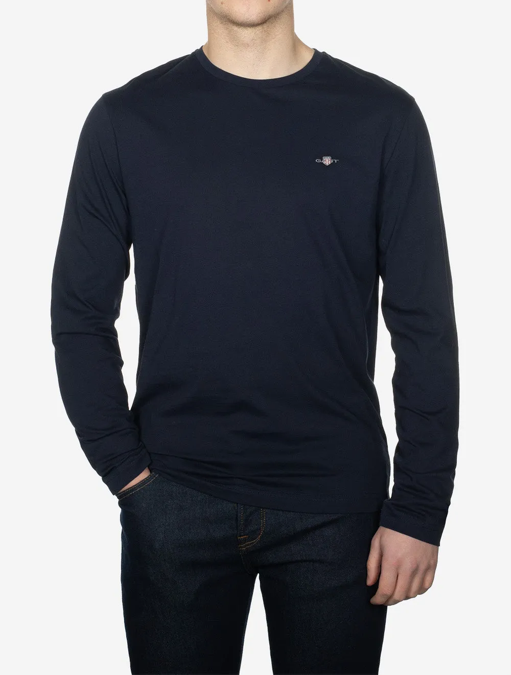 Regular Shield Long Sleeve T Shirt Evening Blue