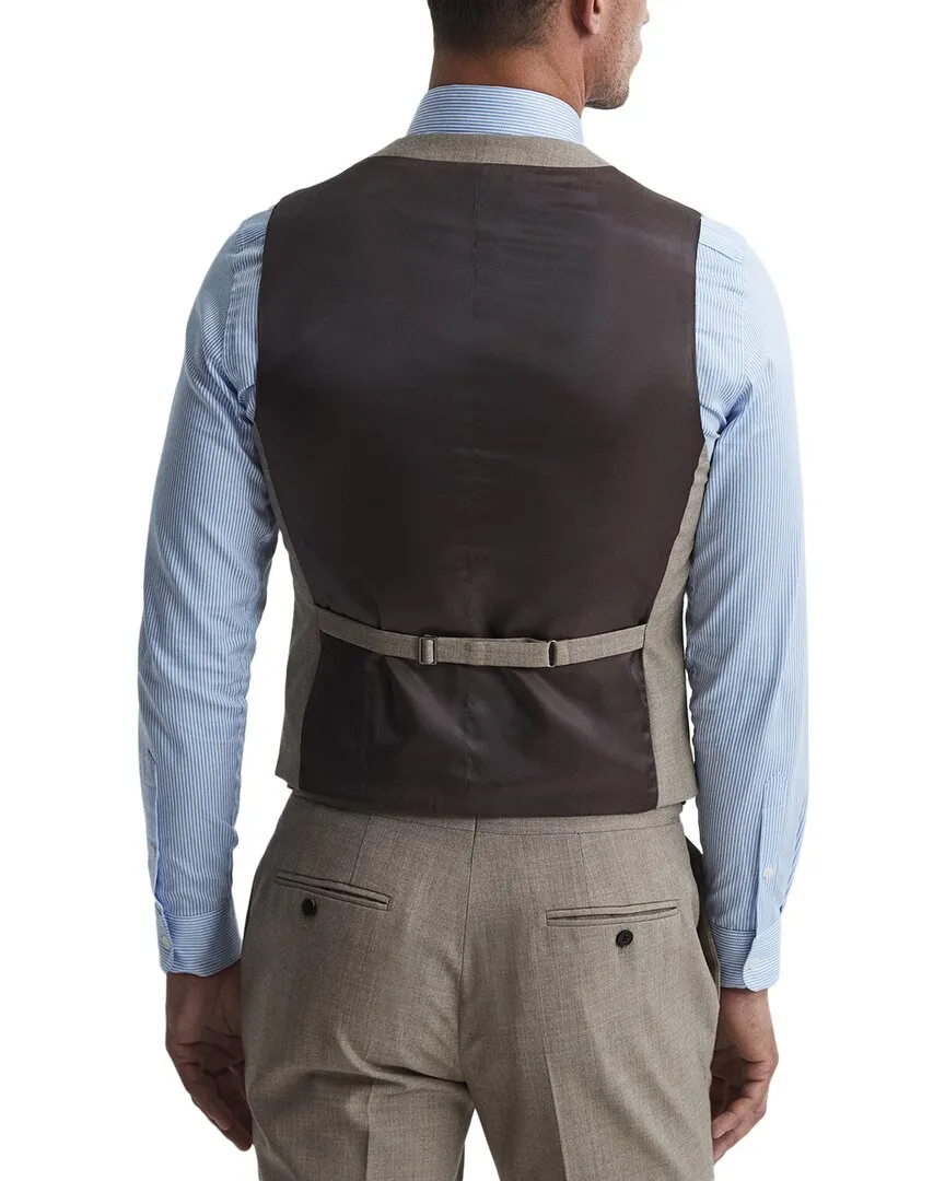 Reiss Rope Wool Textured Waistcoat