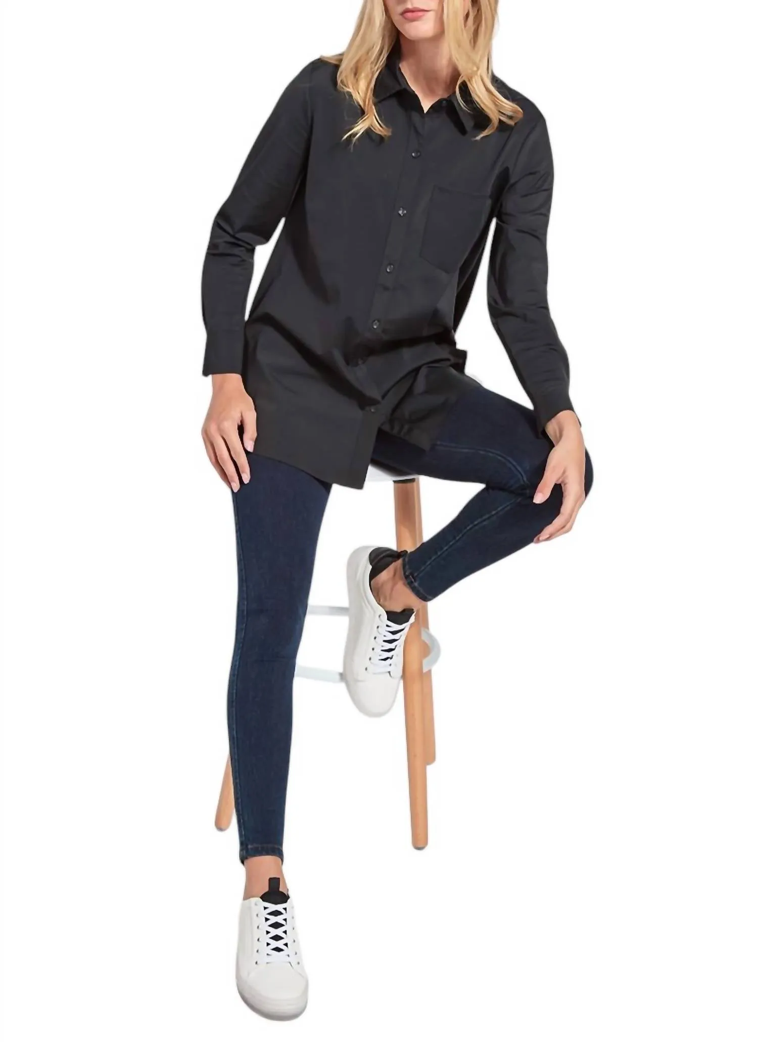 Schiffer Button Down Shirt In Black