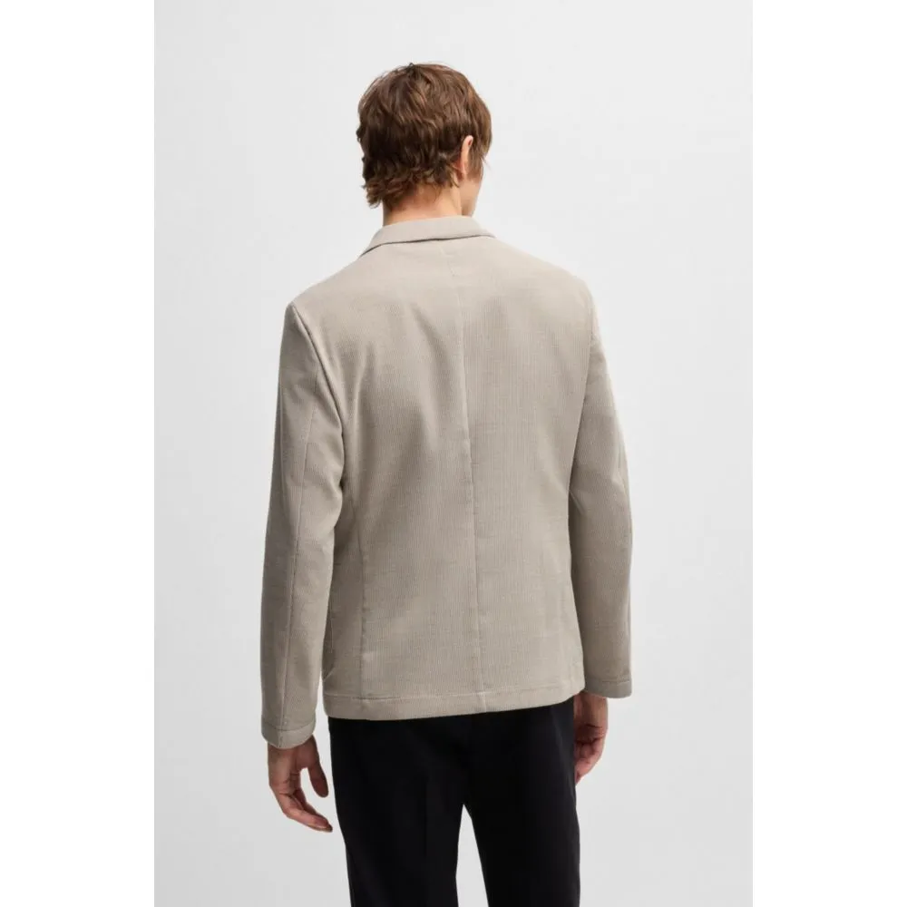 Slim-fit blazer in patterned wool