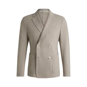 Slim-fit blazer in patterned wool